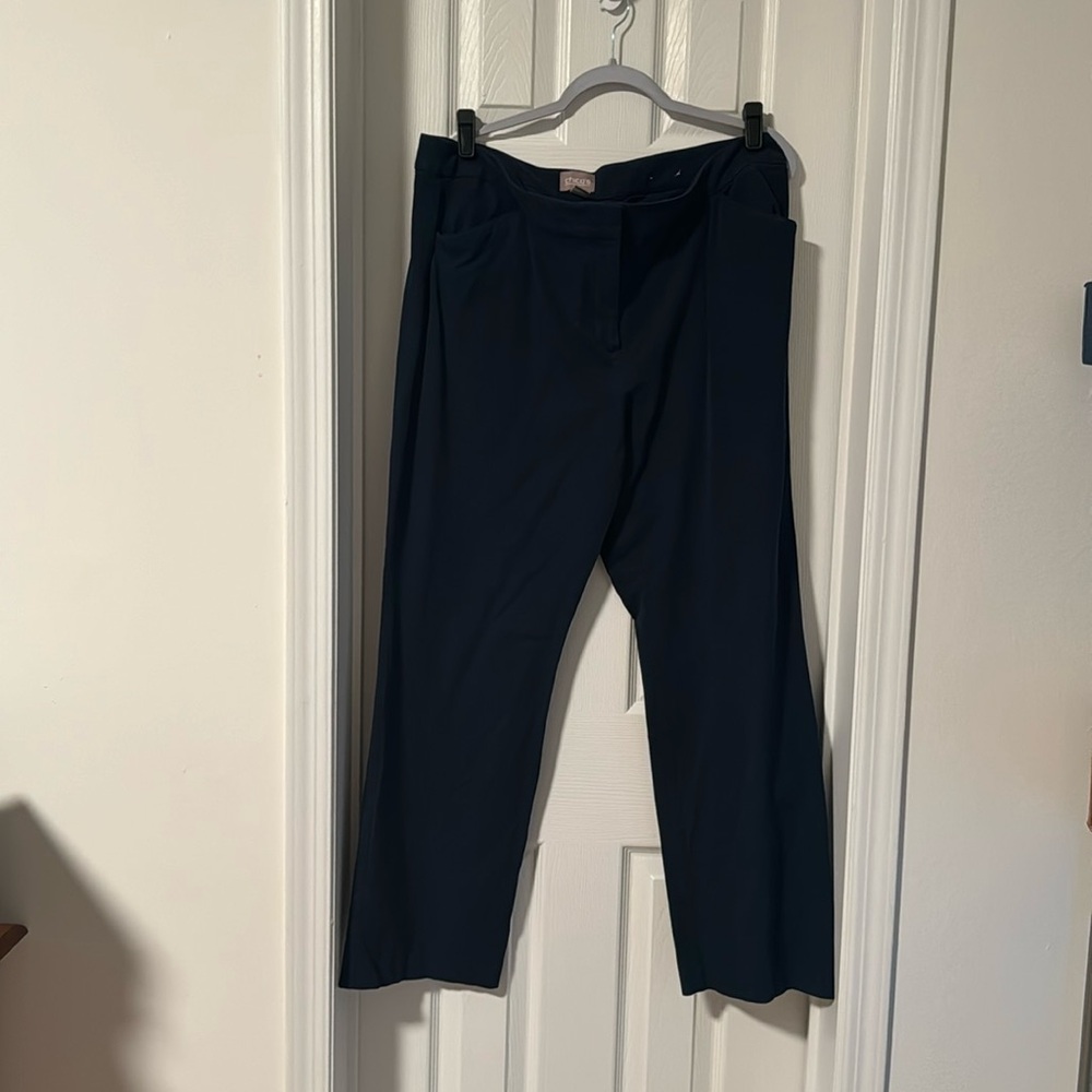 Chico’s navy blue dress slacks.